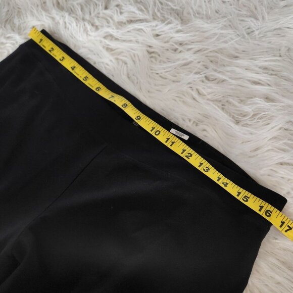 Eileen Fisher Womens Elastic Waist Pull on Pants Sz Small Black Ankle Viscose - Picture 4 of 9